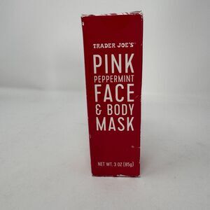 Trader Joe’s Pink Peppermint Face & Body Mask - Seasonal - New in Box